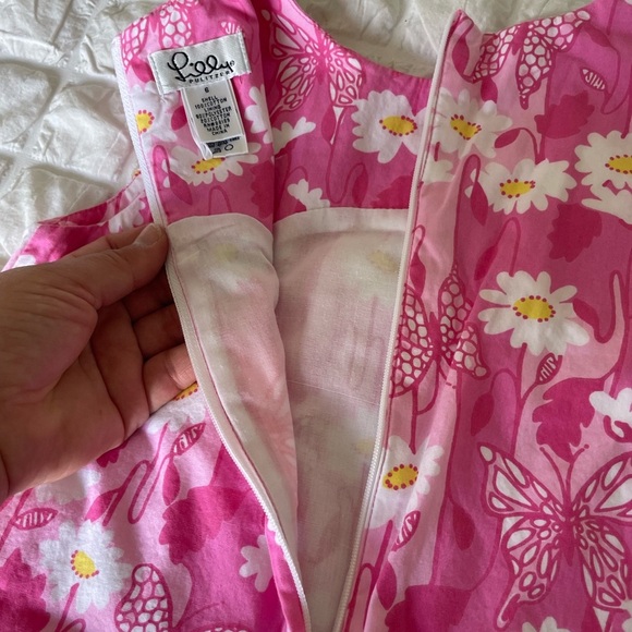 Lilly Pulitzer Pink and White Floral Dress - Picture 8 of 8